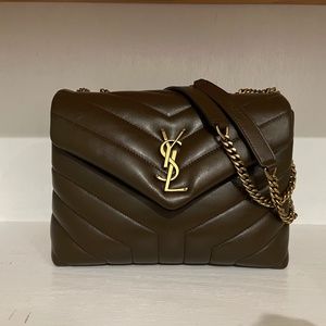 Saint Laurent Small Loulou bag (Soil Brown)